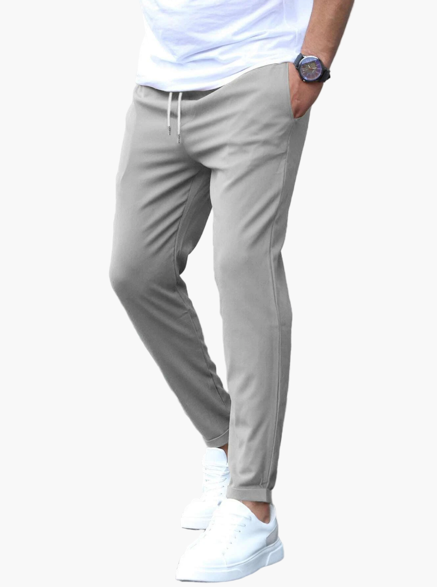 Men's Jogging Pants with Drawstring – Modern Casual Style for Daily Use