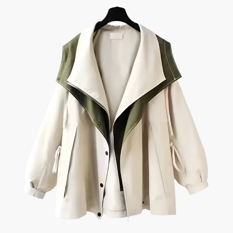 Women's Oversized Windproof Jacket with Layered Style – Fashionable Comfort Jacket for Everyday Use