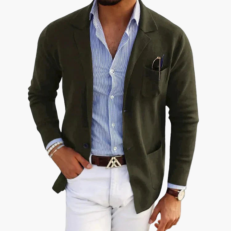 Men's Blazer Classic Business & Casual Style with Notch Lapel