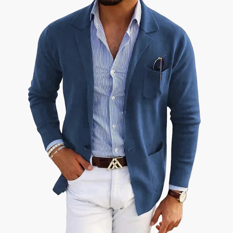 Men's Blazer Classic Business & Casual Style with Notch Lapel