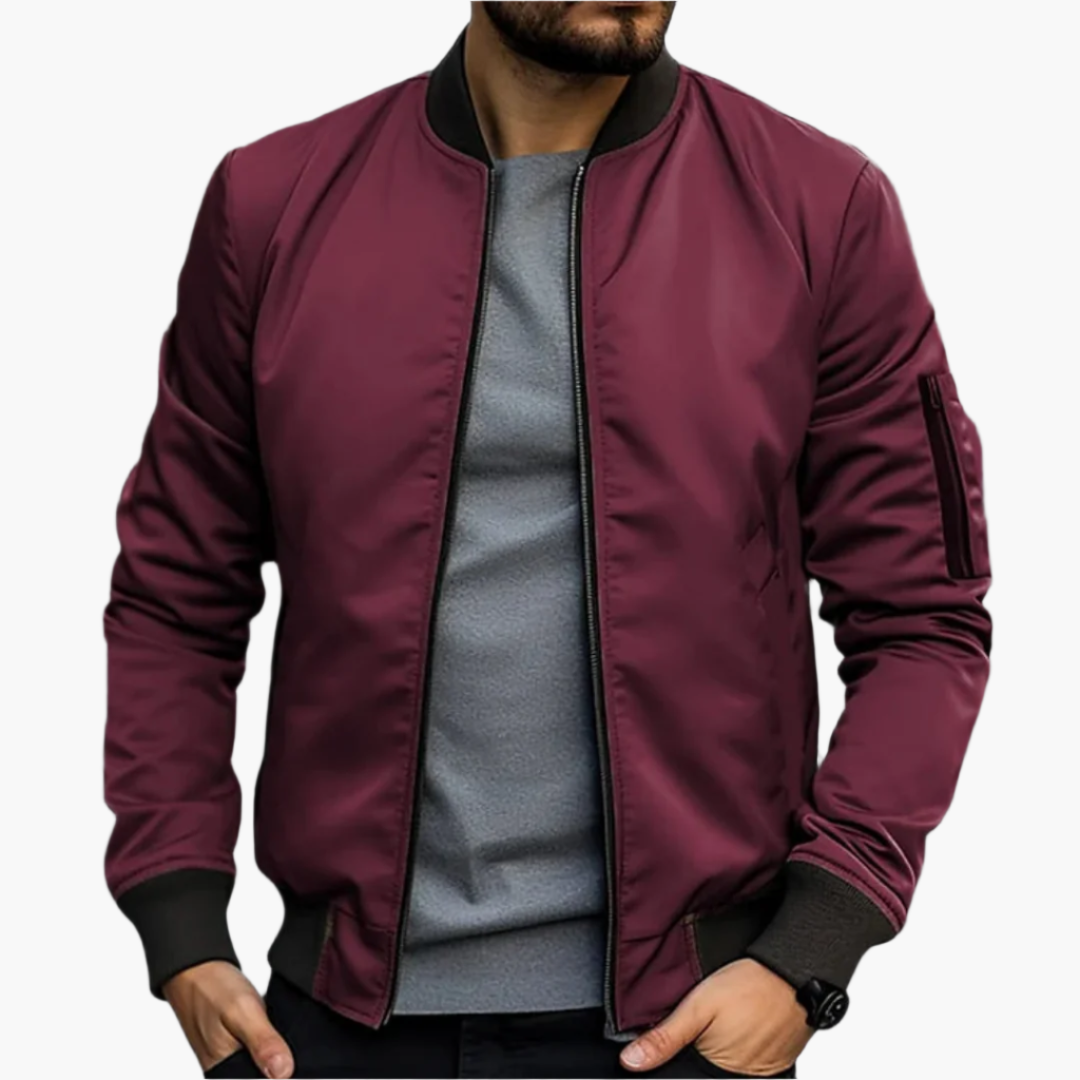 Men's Bomber Jacket for Transitional Season – Stylish and Comfortable, Casual and Business