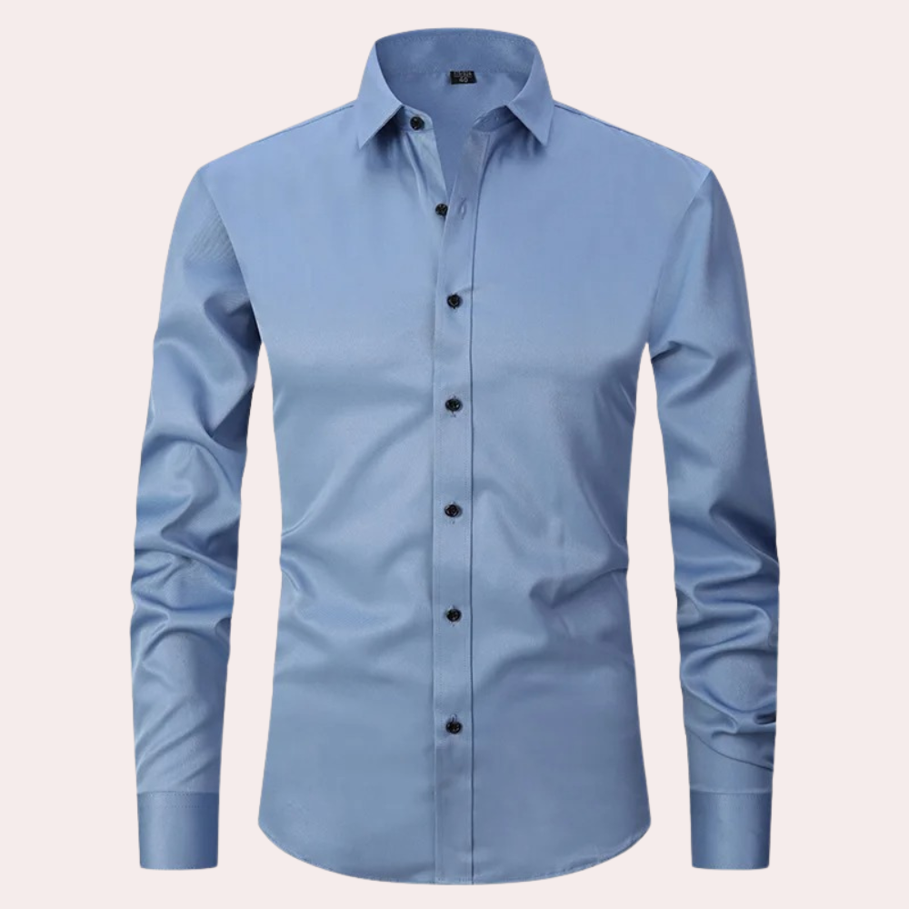 Men's Classic Stretch Shirt – Slim Fit, Business & Casual Stylish Shirt