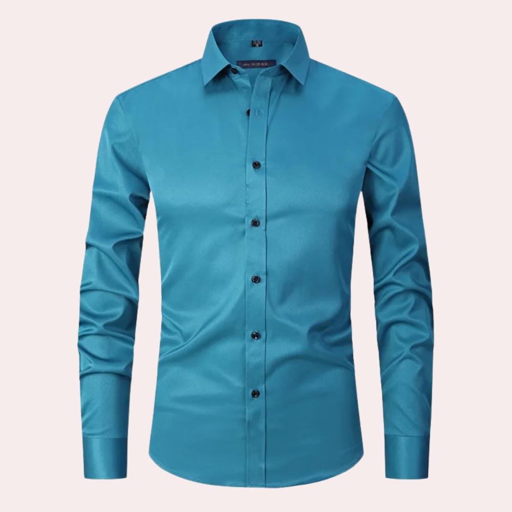 Men's Classic Stretch Shirt – Slim Fit, Business & Casual Stylish Shirt