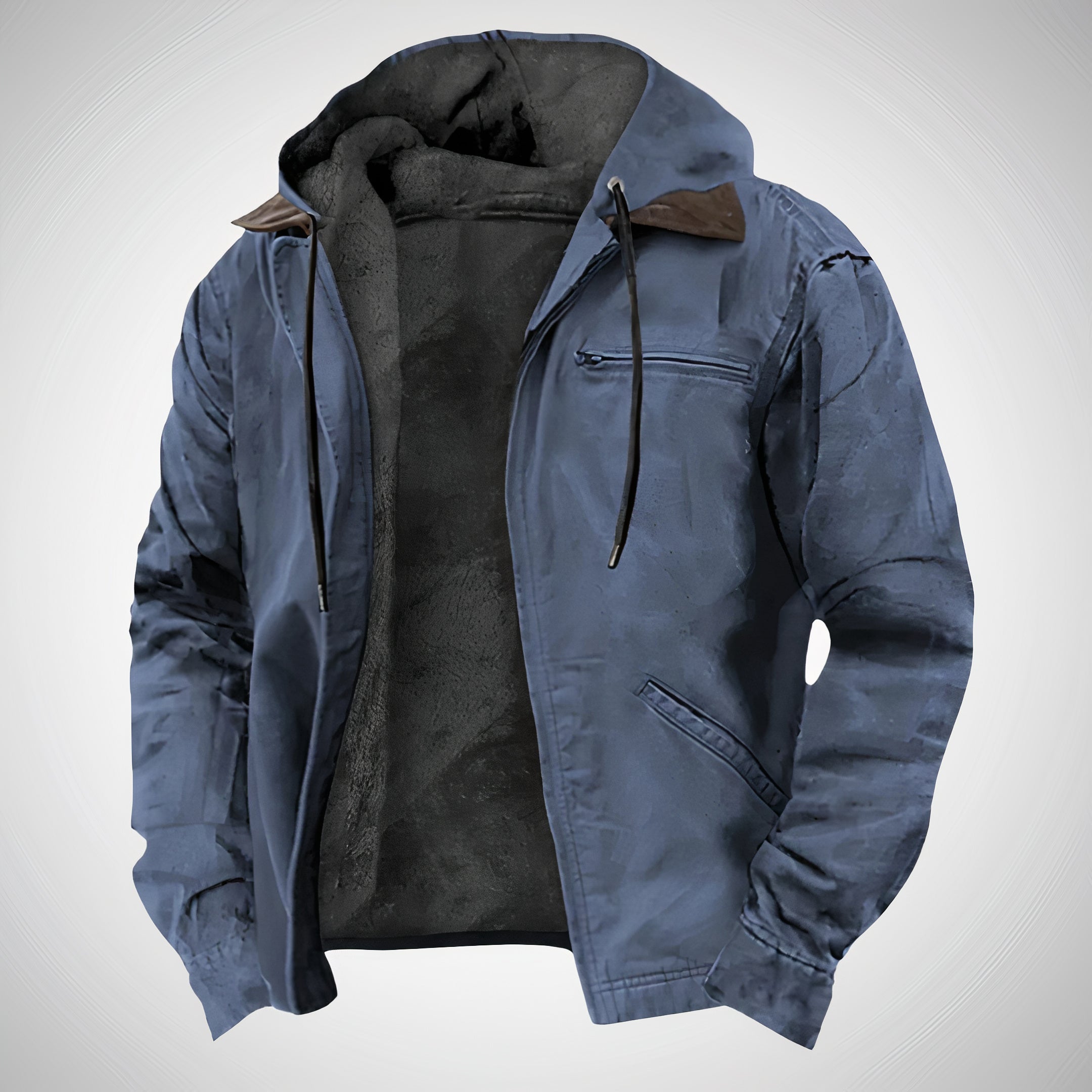 Men's Mid-Length Jacket – Stylish Casual Jacket for Autumn and Spring – Fashionable Outdoor Hooded Jacket
