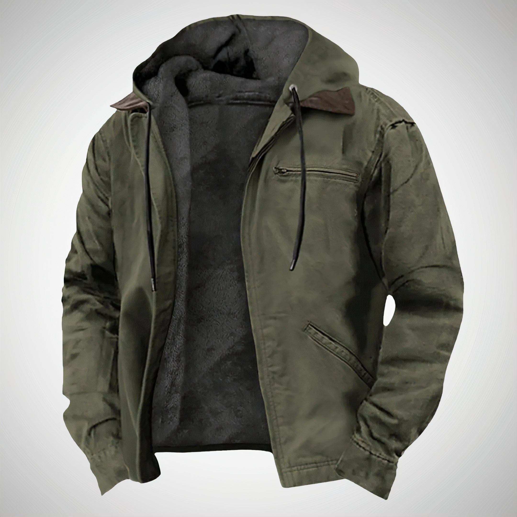 Men's Mid-Length Jacket – Stylish Casual Jacket for Autumn and Spring – Fashionable Outdoor Hooded Jacket