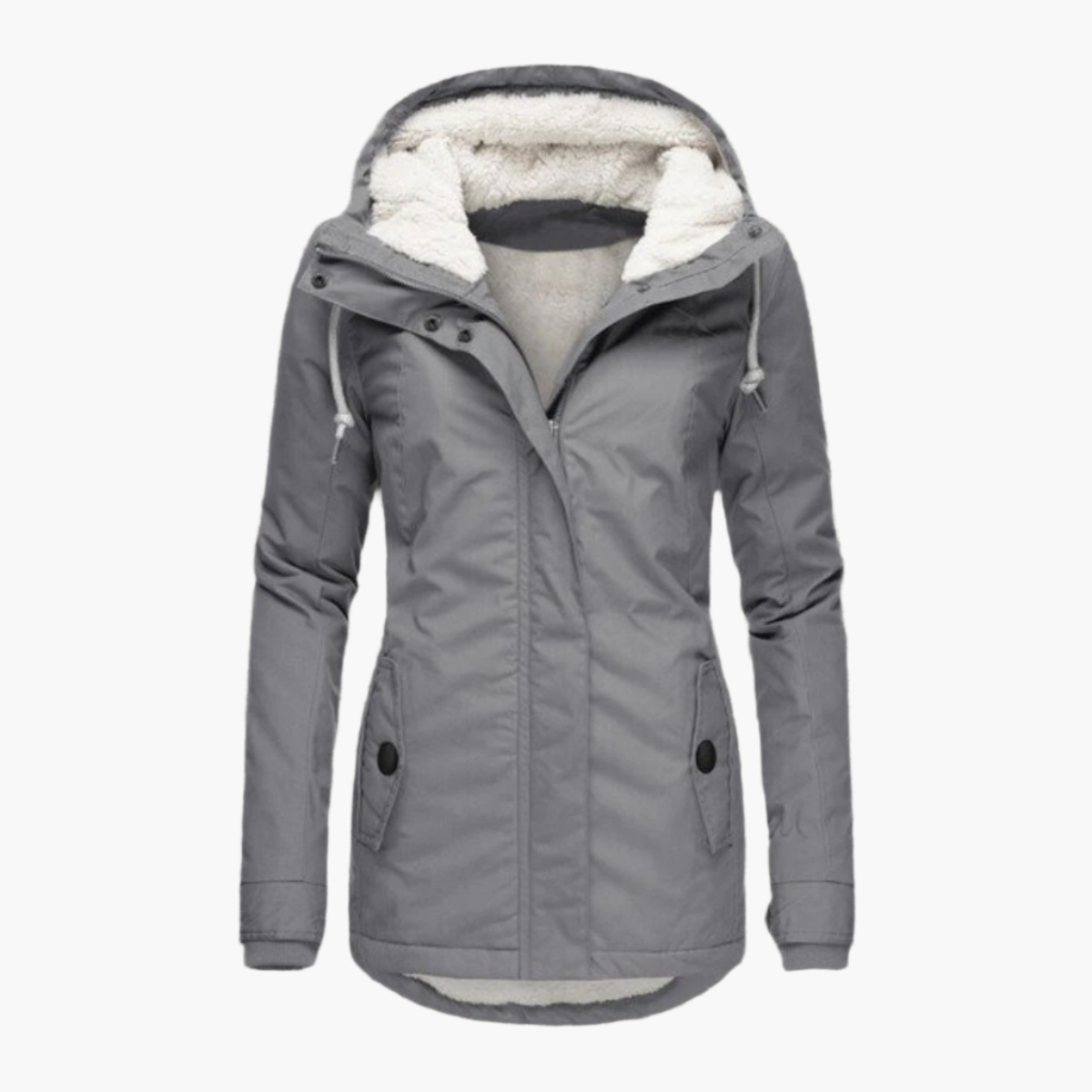 Women's Winter Jacket Sherpa Hoodie – Comfortable and Fashionable Outdoor Jacket