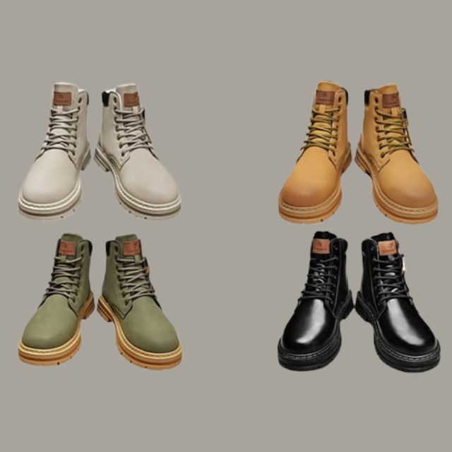 Heren Outdoor Enkelboots – Robuuste Mode Laarzen voor Avontuur en Dagelijks Gebruik