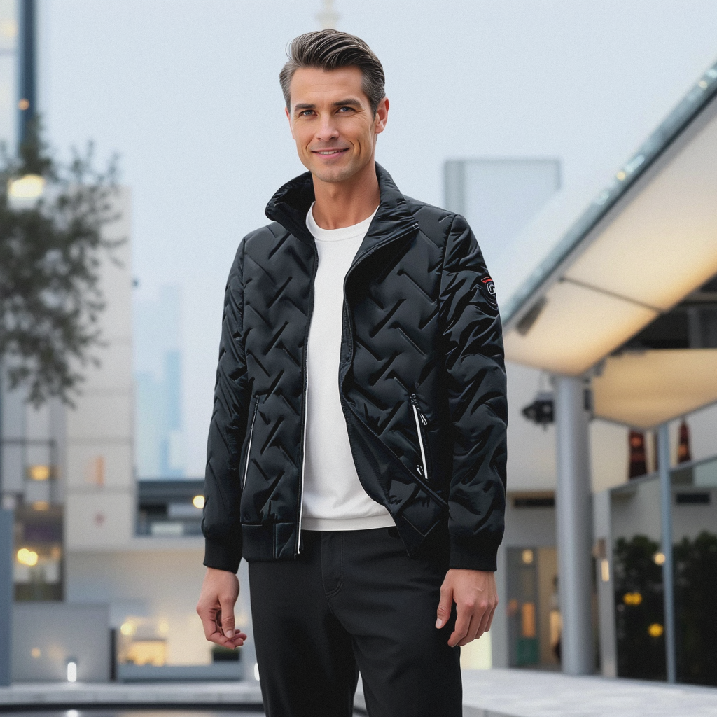 Men's Winter Jacket Quilted Stylish Comfortable For Cold Days