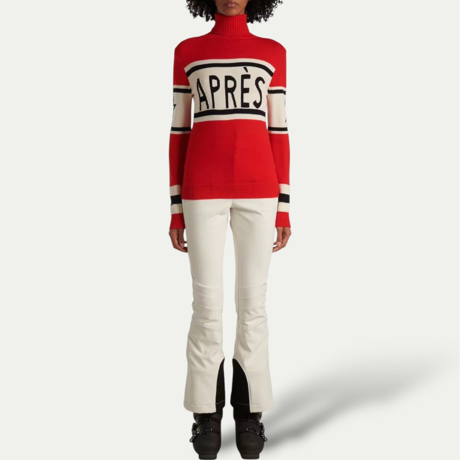 Women's Après-Ski Sweater with Collar – Luxury Knitted Winter Sweater for Style and Warmth