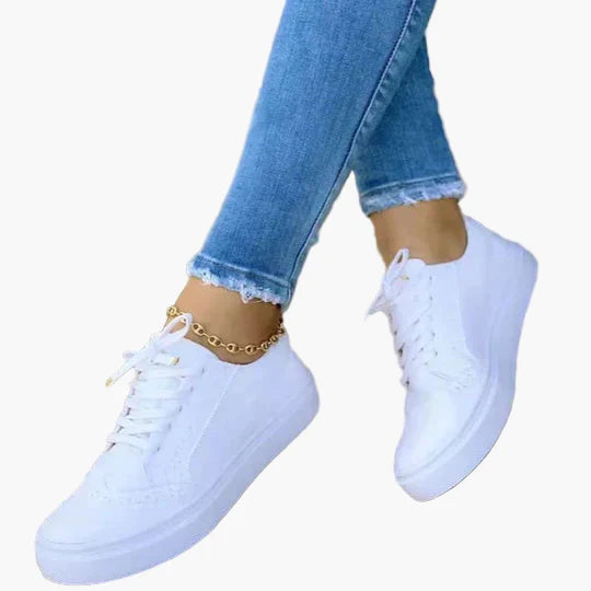 Women's Orthopedic Sneakers with Laces – Comfortable Walking Shoes for Daily Use