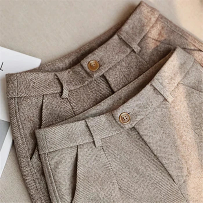 Women's elegant wool trousers for business and formal occasions