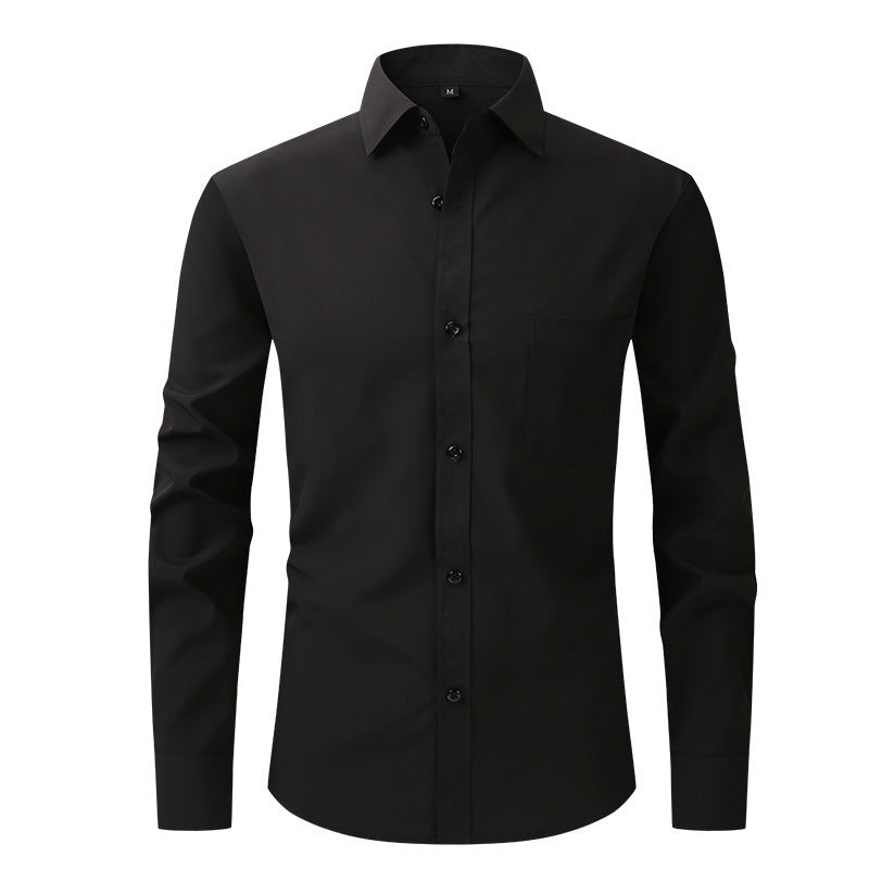Men's Classic Shirt with Long Sleeves – Stylish Basic for Office or Occasions