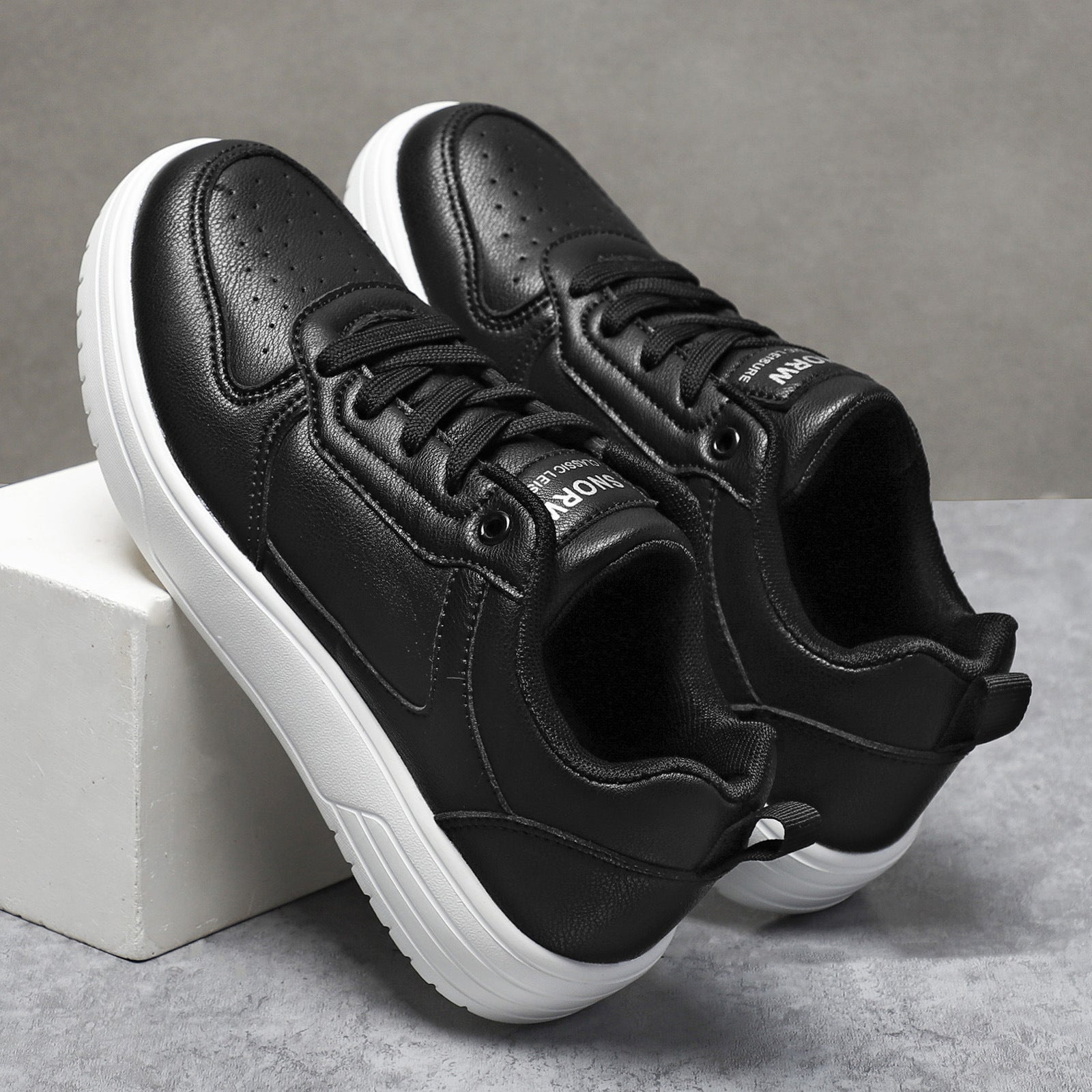Unisex Sneakers with Thick Sole – Comfortable Casual Shoes for Daily Use