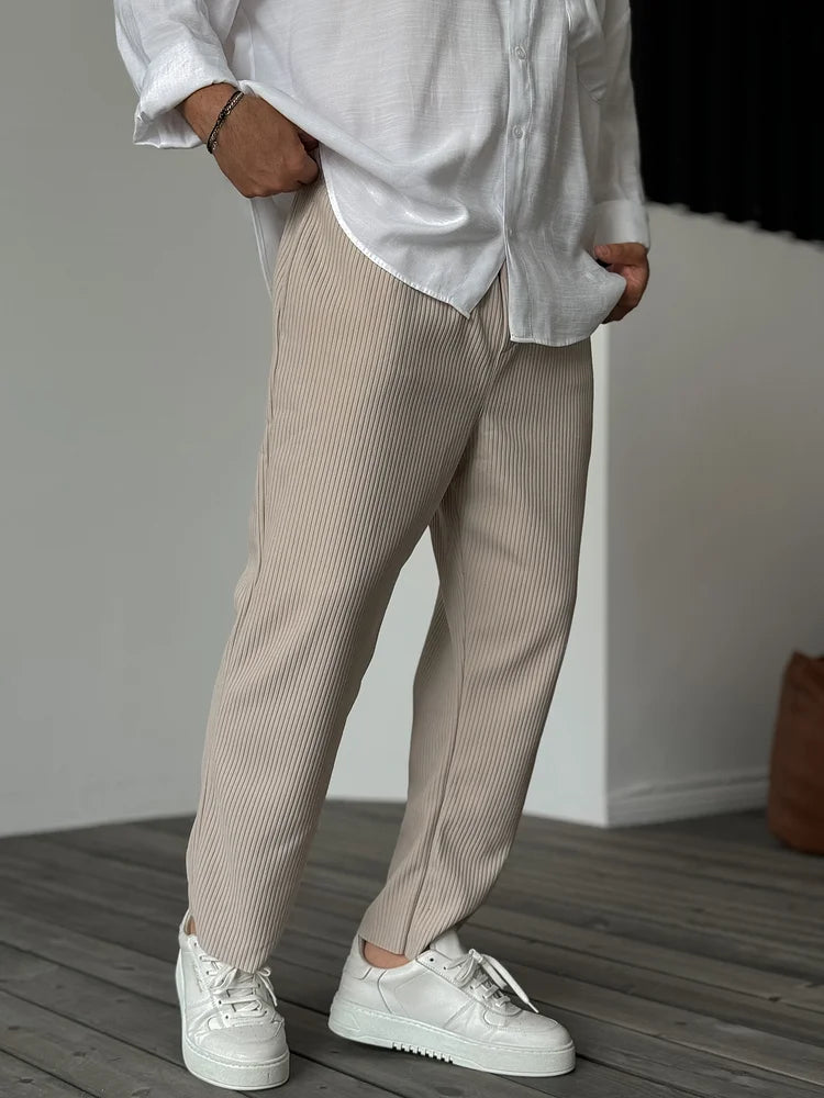 Men's Luxury Comfort Pleated Pants – Elegant and Versatile for Every Occasion
