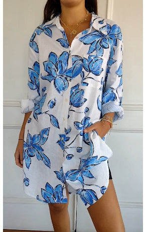 Francesca – Women's Beach Dress with Cute Print – Loose Summer Design for the Sun