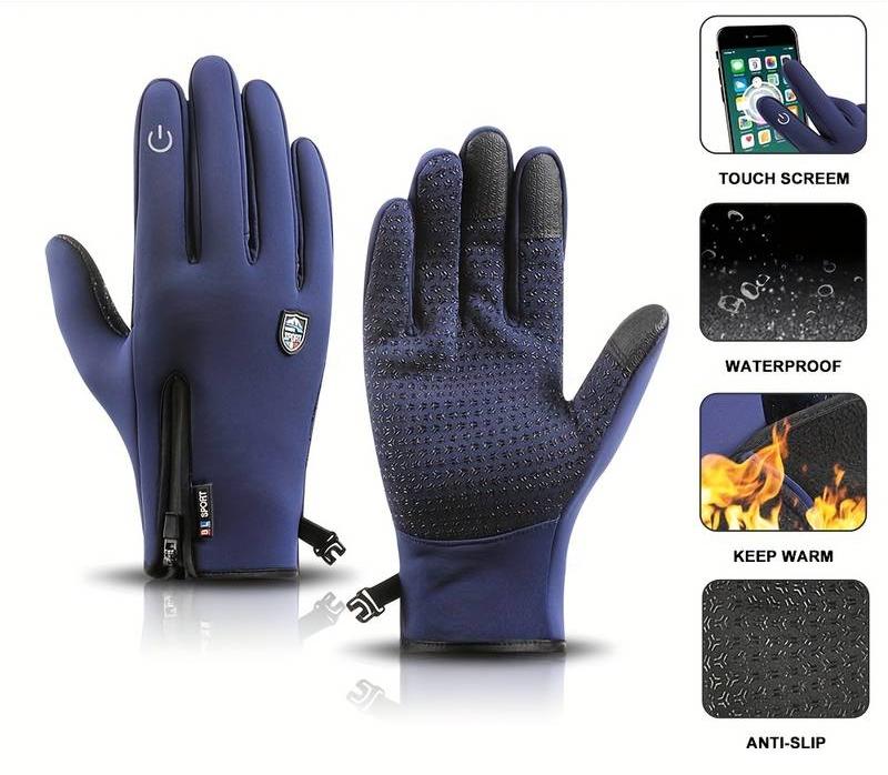 Unisex Winter Gloves for Outdoor Sports and Daily Use – Windproof & Waterproof, Premium Comfort