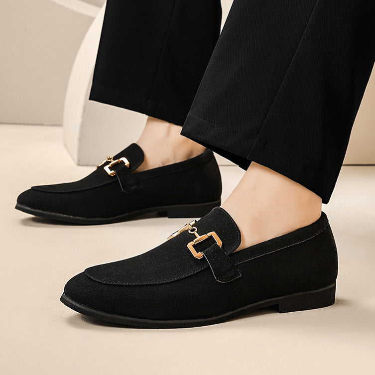 Heren Klassieke Loafers met Gesp – Elegante Instappers voor Kantoor en Casual