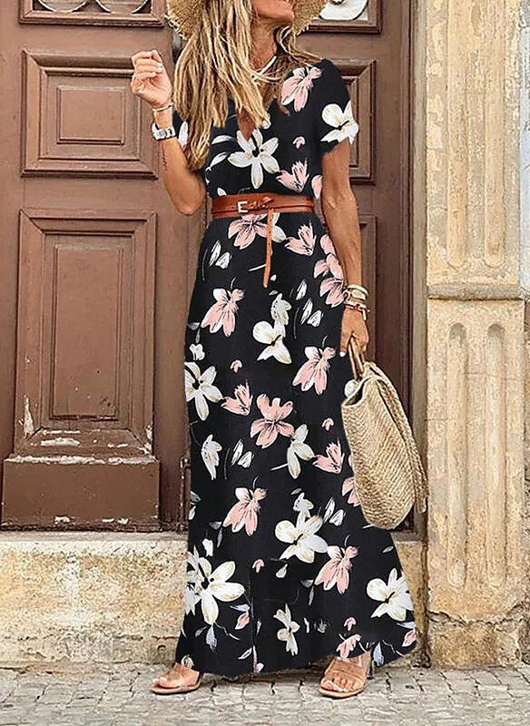 Dawn – Boho V-neck Floral Dress