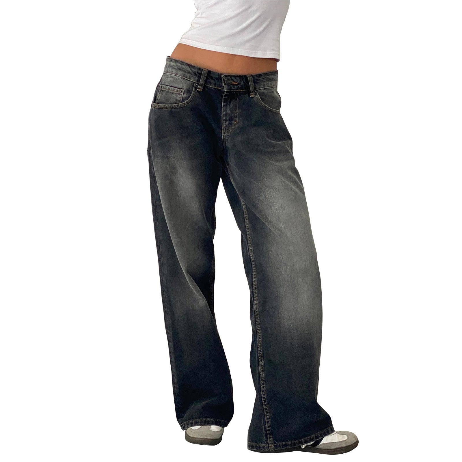 Vanessa – Wide Denim Pants with Feminine Cut