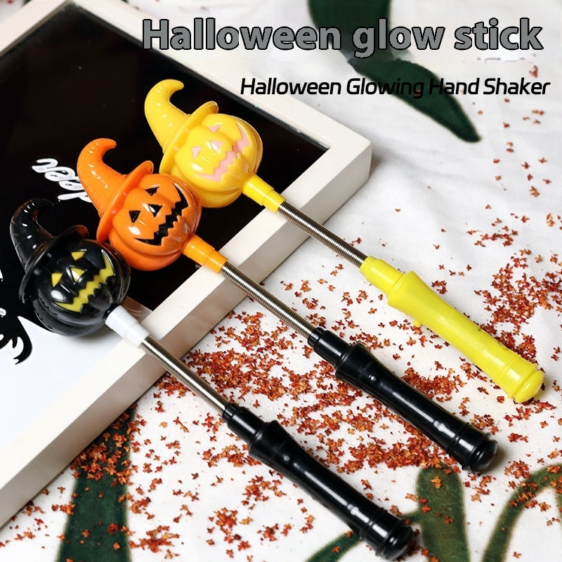 Halloween Luminous Hand Crank – Festive Hand Shaker for Halloween Decoration and Game