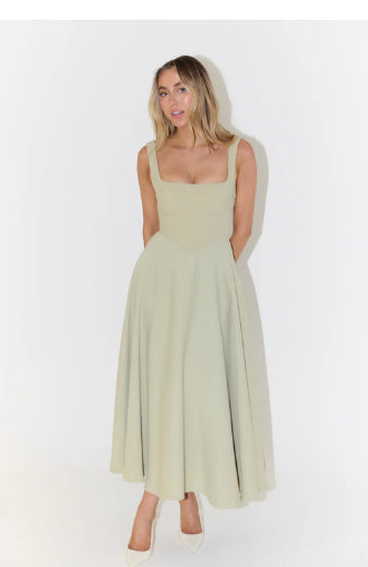 Women's Summer Elegant Maxi Dress with Shoulder Straps – Perfect for Parties and Casual Outings
