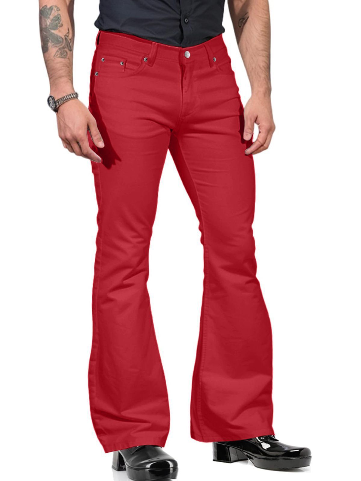 Men's flared pants – 70s retro with flared legs for festival & nightlife