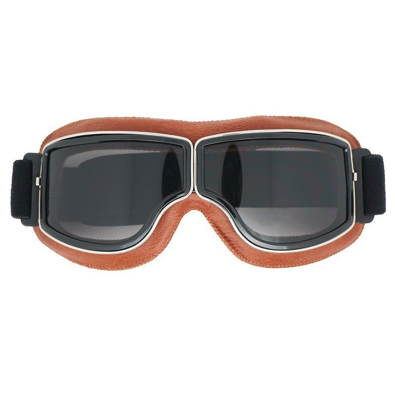 Unisex Retro Motorcycle Goggles – Protective Glasses for Motorcycling, Skiing, and Outdoor Adventures