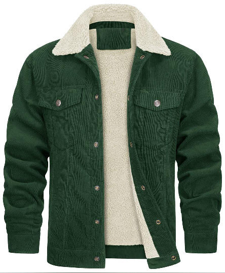 Robbie – Corduroy Long Sleeve Plush Jacket
