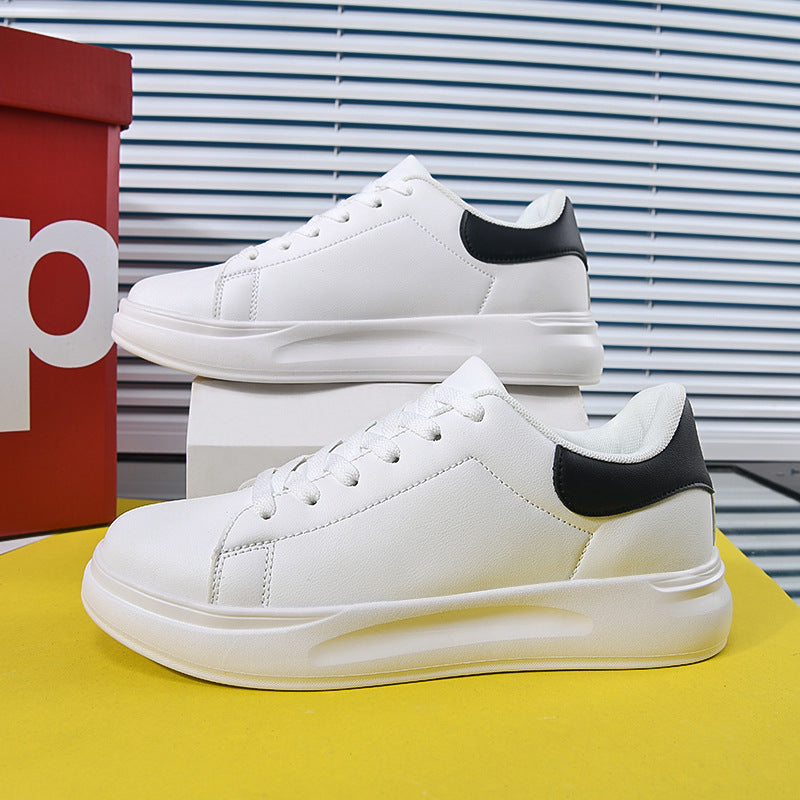Norman – Large Size White Waterproof Sneakers made of Vegan Leather