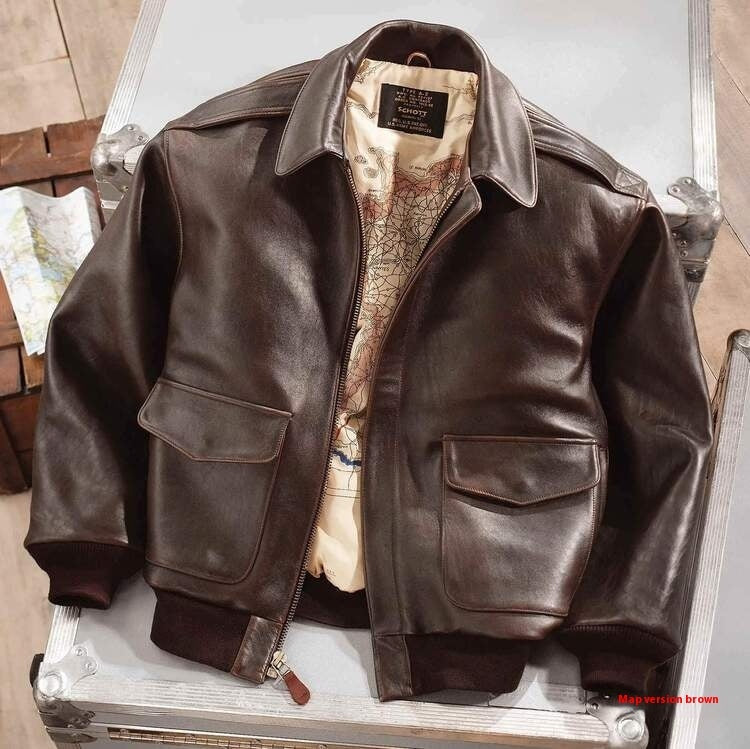 Oversized Men's Bomber Jacket of Vegan Leather with Zipper and Pockets for the Summer