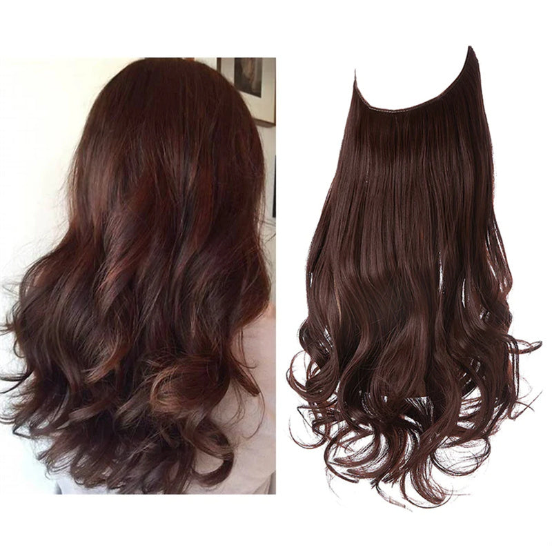 Naturally Looking Women's Wig with Loose Curls and Layered Halo Style