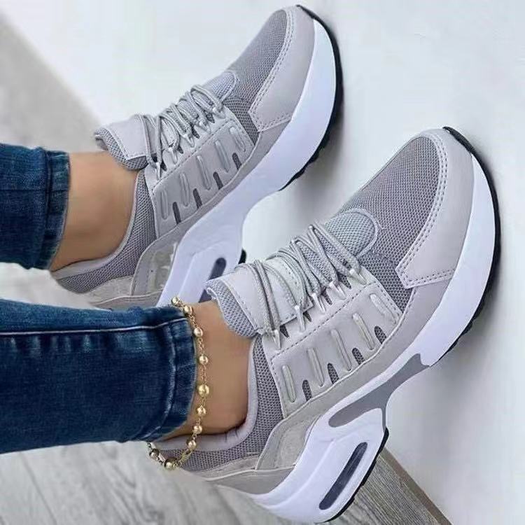 Linda – Casual Sneakers with Mesh and Laces