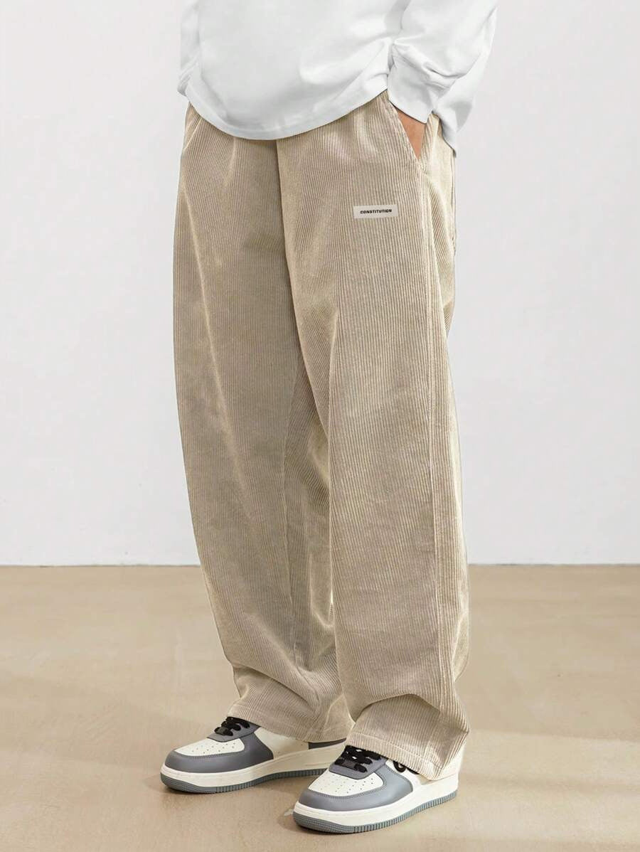 Men's wide streetwear pants with loose fit – casual comfort for every day