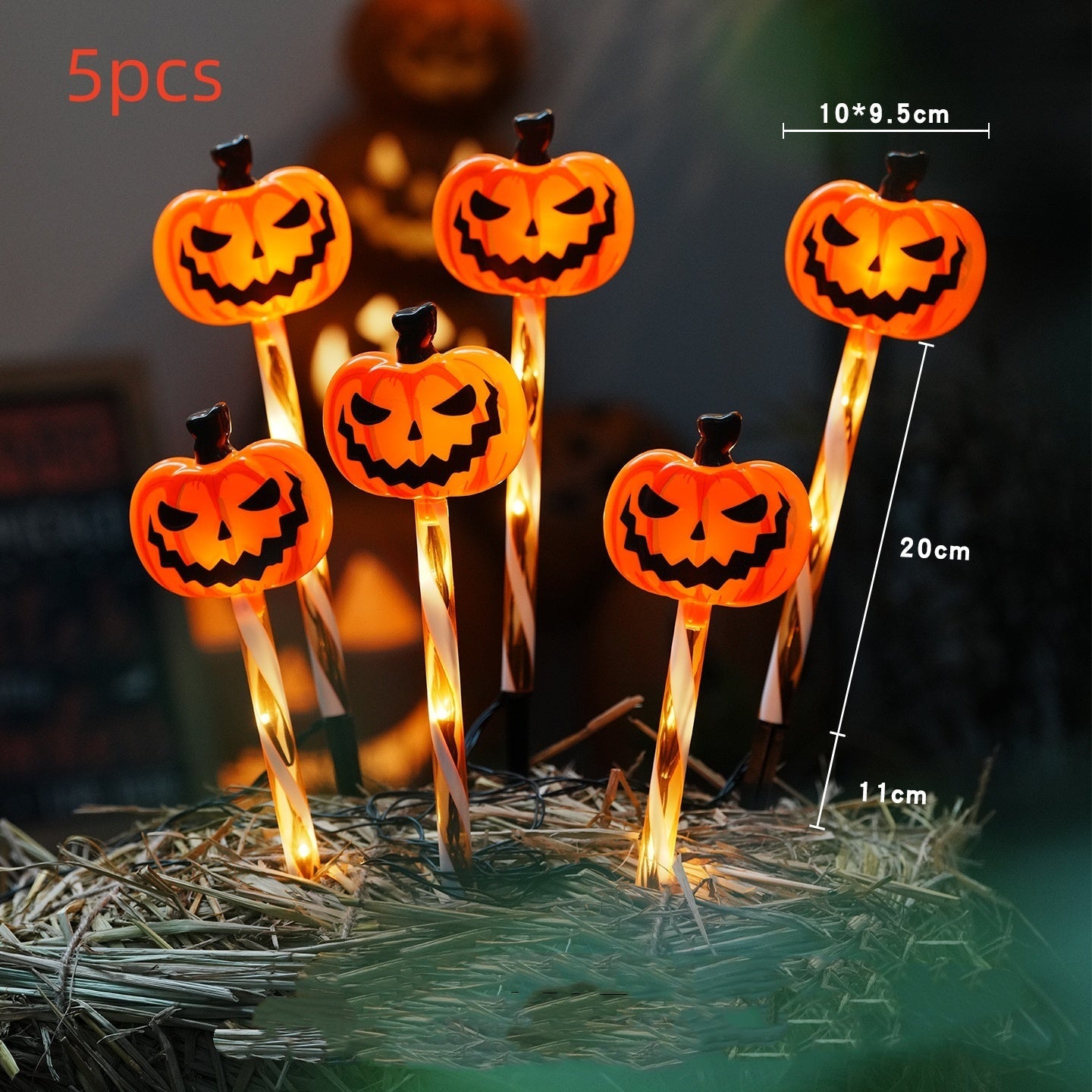 Halloween Decoration – Cartoon Ghosts Garden Lighting – Battery Powered Outdoor Lighting