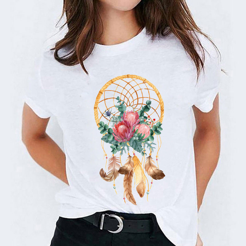 Vanessa – Cute Cotton T-shirt with Short Sleeves