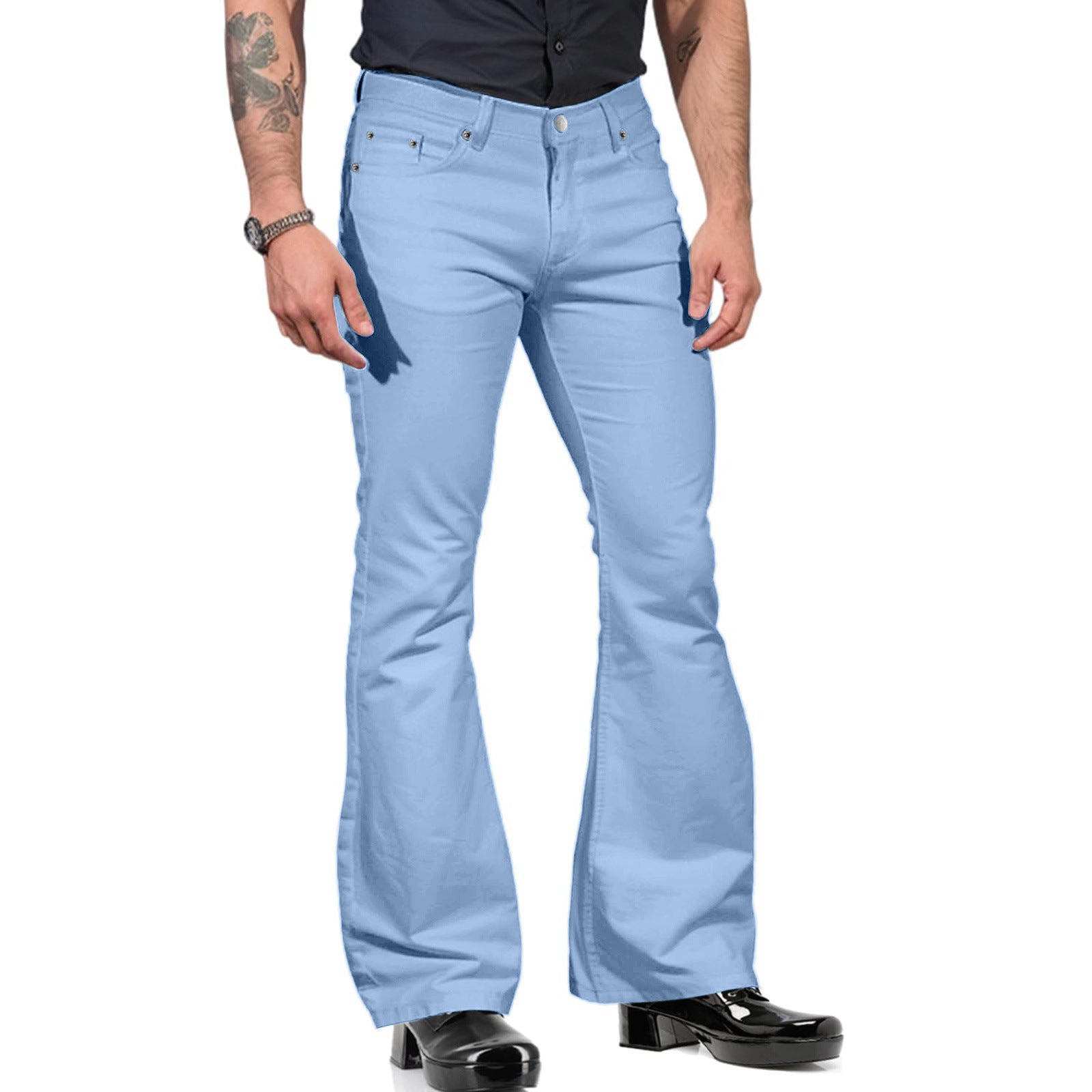 Men's flared pants – 70s retro with flared legs for festival & nightlife