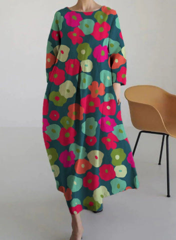 Jessica – 3D Printed Cotton-like Casual Fashion Dress