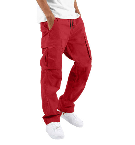 Men's Cargo Pants in Casual Streetwear Style with Multifunctional Pockets