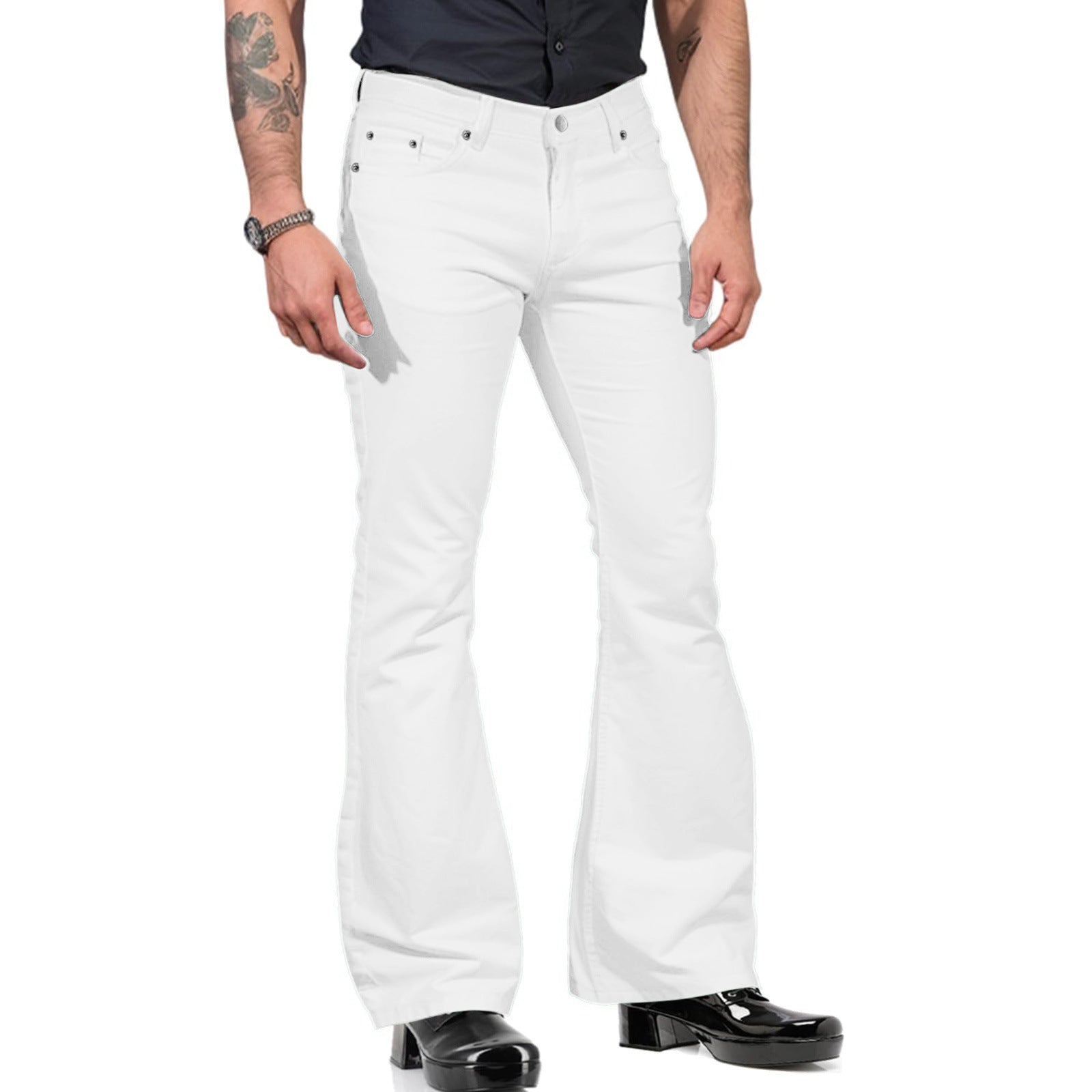 Men's flared pants – 70s retro with flared legs for festival & nightlife