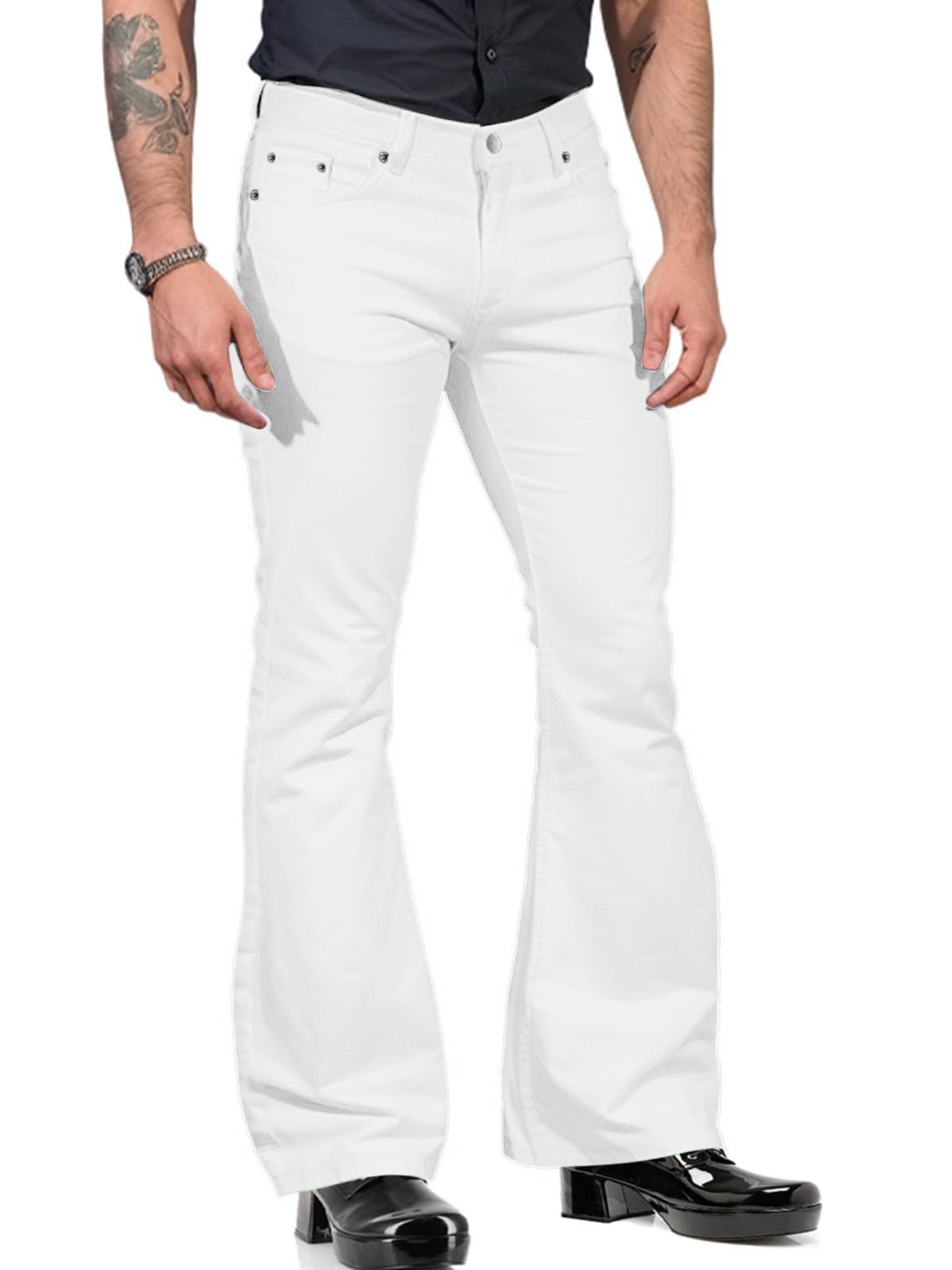 Men's flared pants – 70s retro with flared legs for festival & nightlife