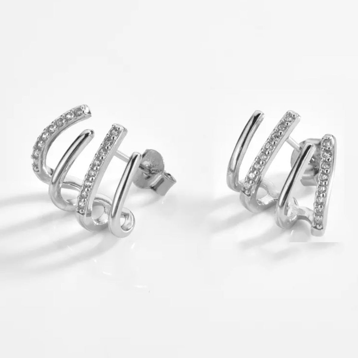 Jennifer – Silver Earrings with Zirconia