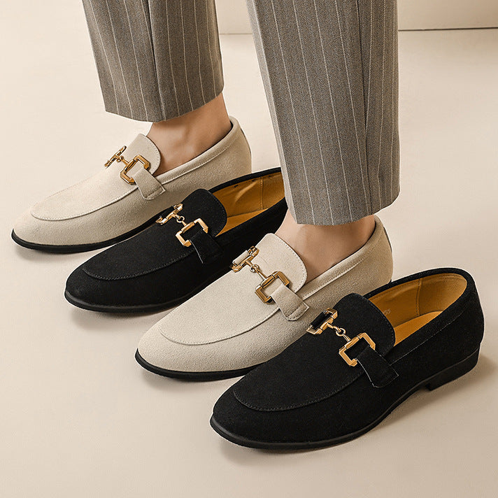 Heren Klassieke Loafers met Gesp – Elegante Instappers voor Kantoor en Casual