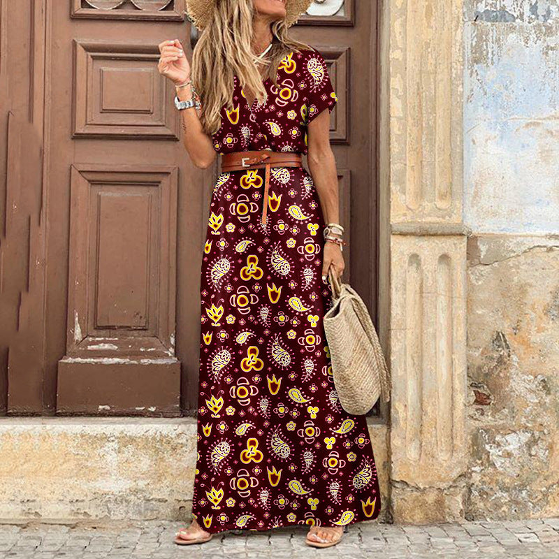 Dawn – Boho V-neck Floral Dress