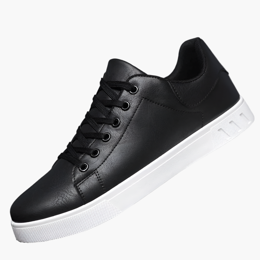 Men's Sneakers - Stylish Elegant Leather Casual Shoes for Daily Use