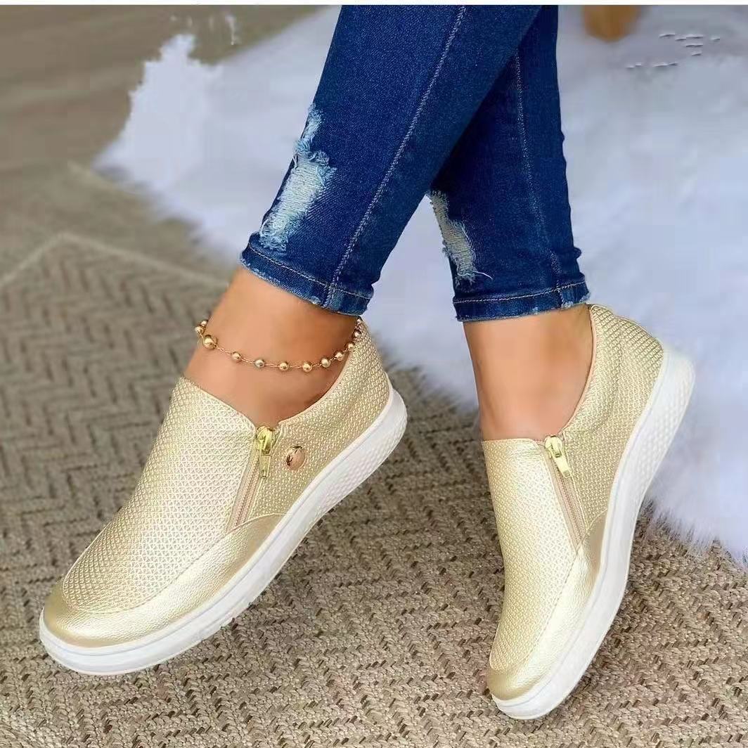 Leah – Casual Sports Zip Sneakers for Women
