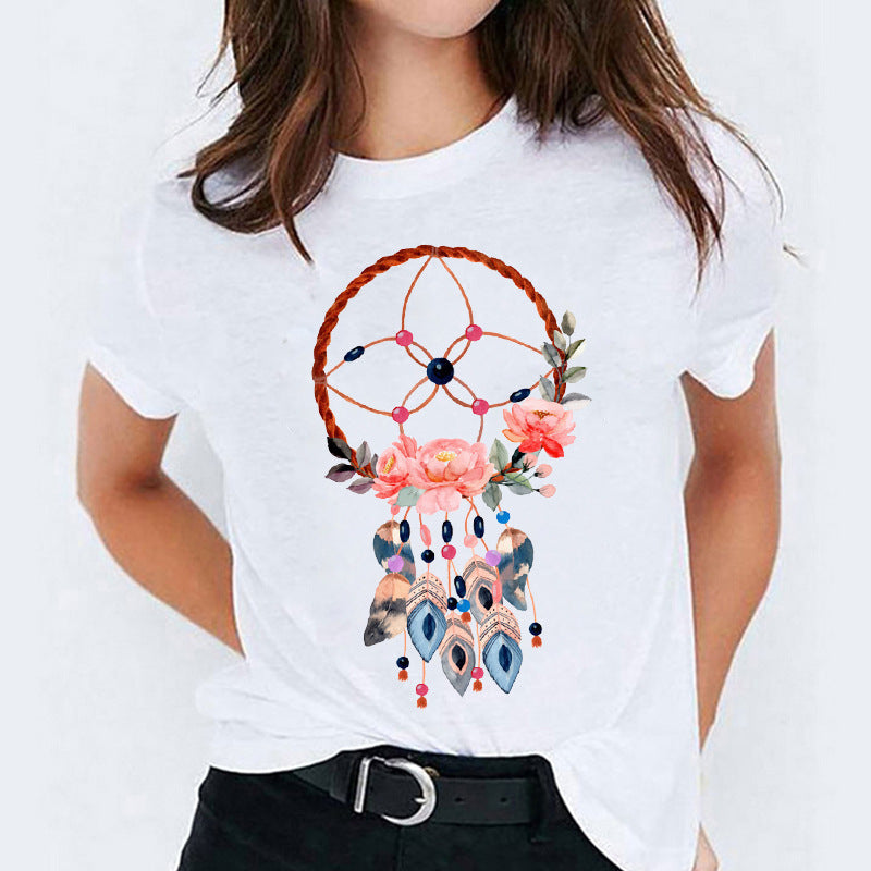 Vanessa – Cute Cotton T-shirt with Short Sleeves
