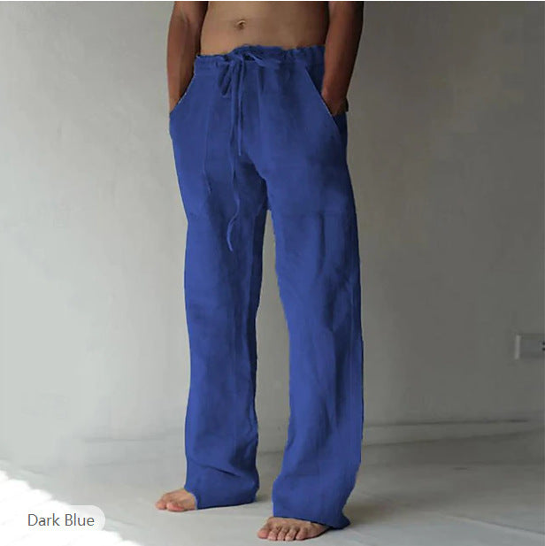 Lounge pants for men with straight legs and comfortable fit