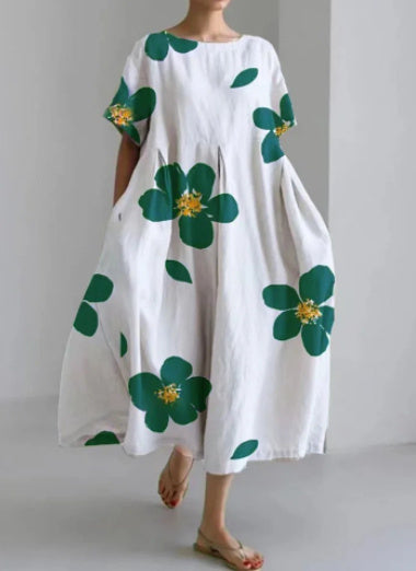 Jessica – 3D Printed Cotton-like Casual Fashion Dress