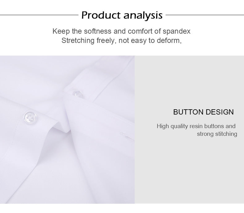 Men's Classic Shirt with Long Sleeves – Stylish Basic for Office or Occasions