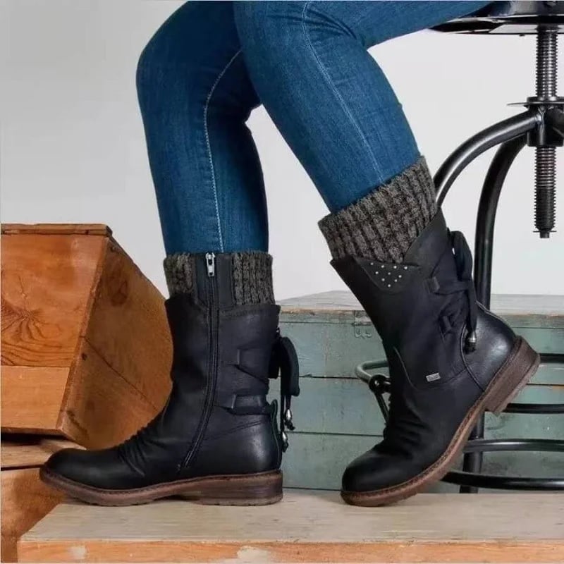 Women's Winter Boots Vintage Style Comfortable & Waterproof for Snow and Daily Use